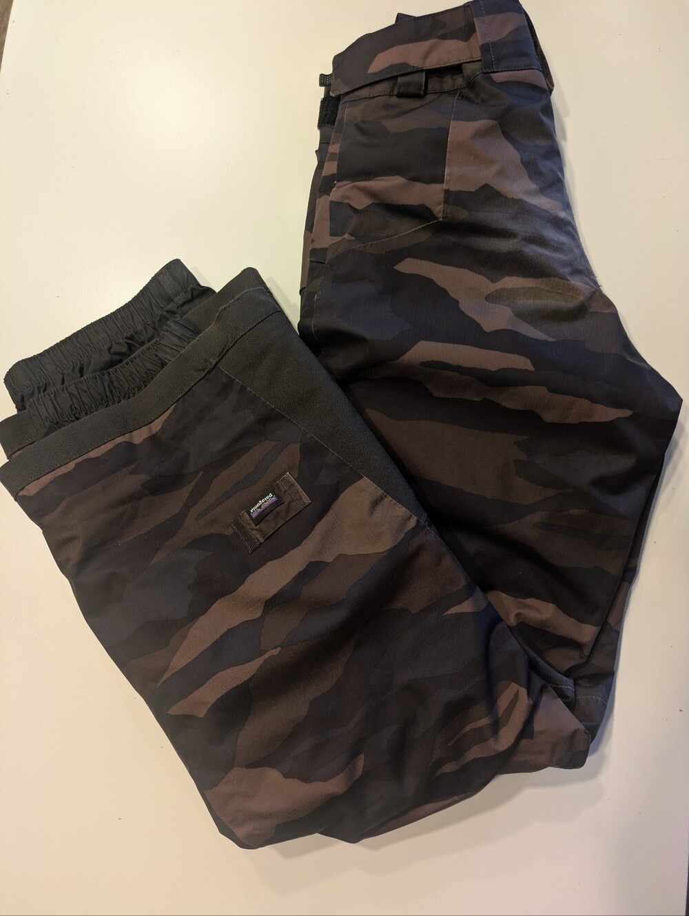 Patagonia Kid's Camo Cargo Pants - Black & Brown